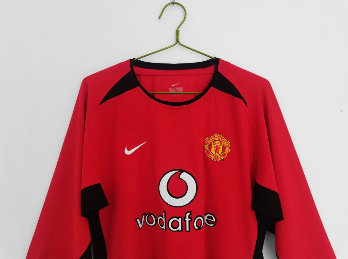 2003/04 Manchester United Home Jersey - Long Sleeve