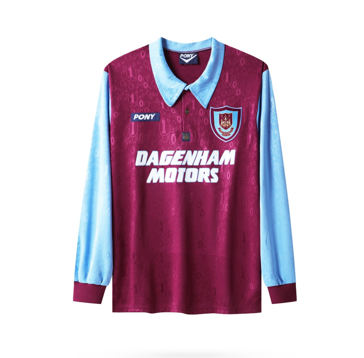 1995/96 West Ham Home Long Sleeve Jersey