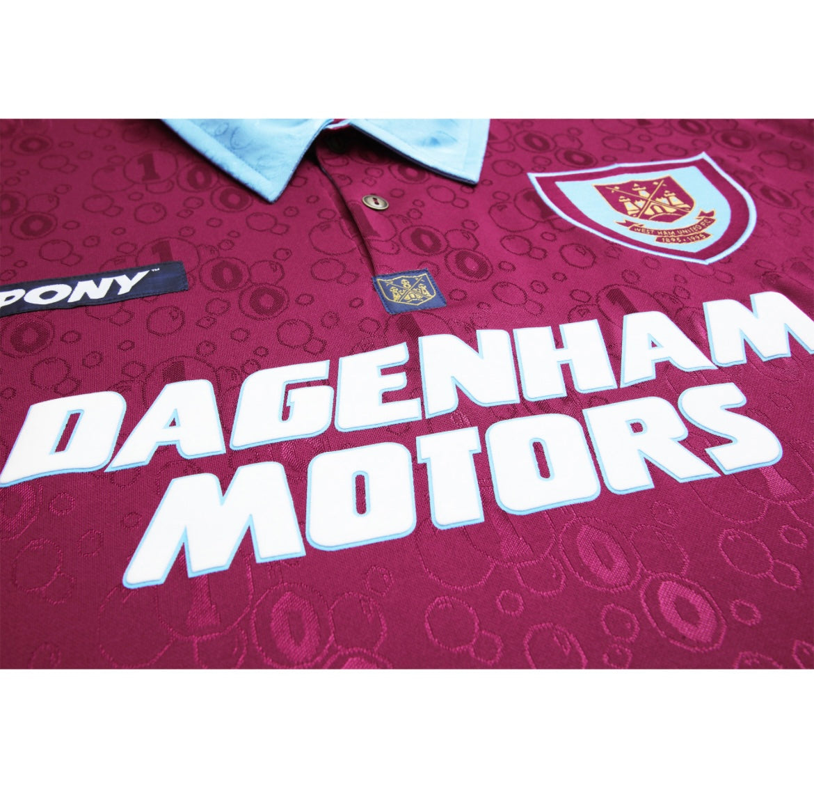 1995/96 West Ham Home Long Sleeve Jersey