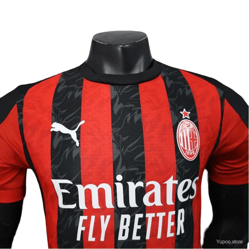 Milan AC Home Kit - 2025/2026 Player Version