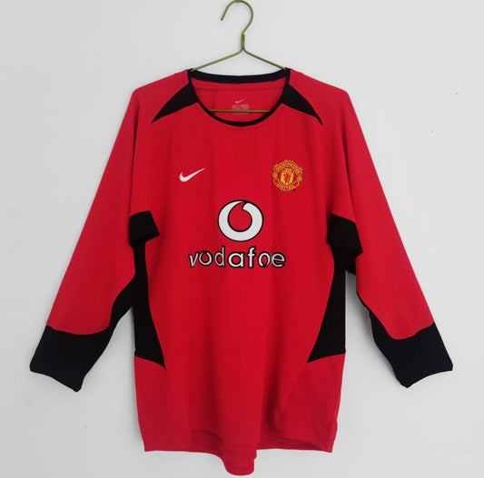2003/04 Manchester United Home Jersey - Long Sleeve